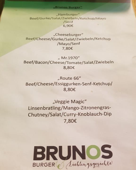 Brunos Burger & Lieblingsgerichte